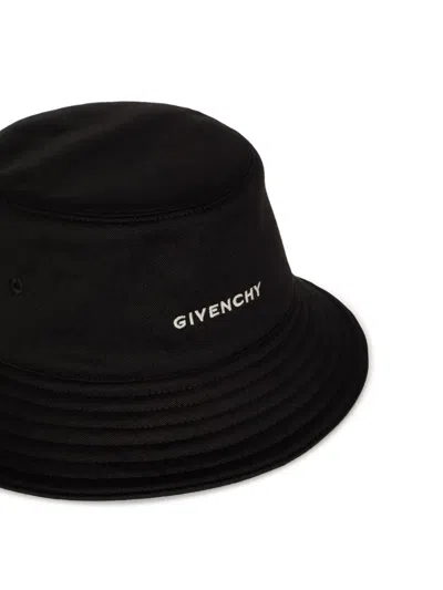 Givenchy Logo-embroidered Bucket Hat In Black
