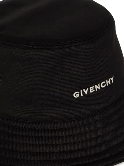 Givenchy Logo-embroidered Bucket Hat In Black