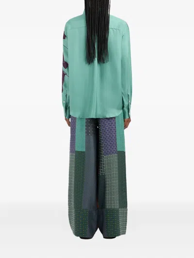 Pierre-louis Mascia Floral-print Pocket Shirt In Blue