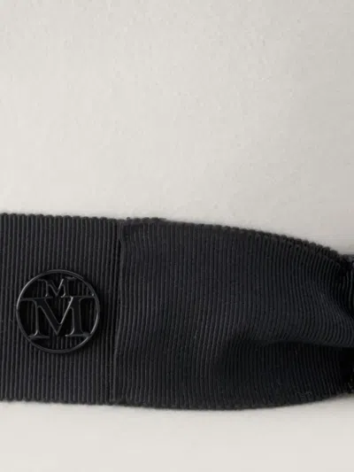 Maison Michel Logo-plaque Hat In White