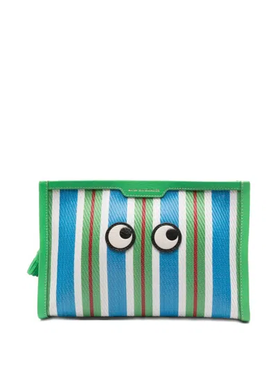 Anya Hindmarch Green Make Up Bags Women In Multi