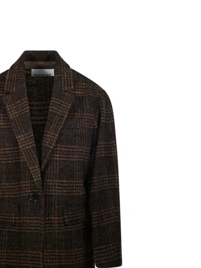 Isabel Marant Étoile Isabel Marant Etoile Embroidered Wool Gesina Blazer In Brown