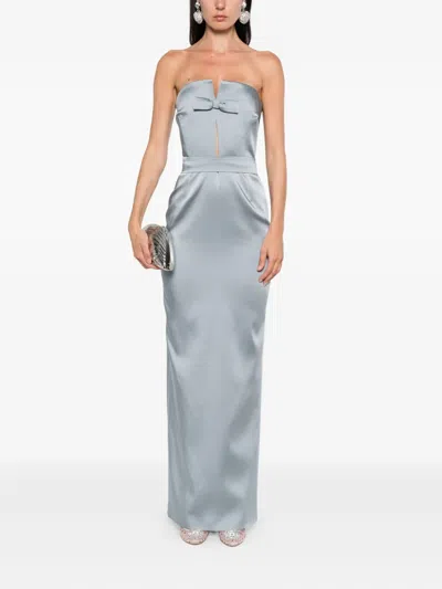 The New Arrivals Ilkyaz Ozel Holly Gown In Blue