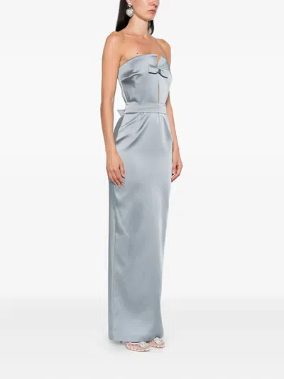 The New Arrivals Ilkyaz Ozel Holly Gown In Blue