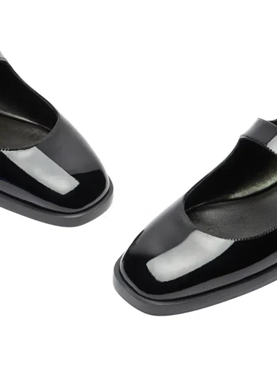 Stuart Weitzman Buckle-strap Patent-leather Ballet Flats