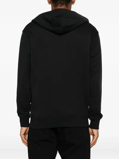 Versace Jeans Couture Logo-print Hoodie In Black