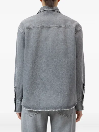 Closed Denim Shirt In Gray