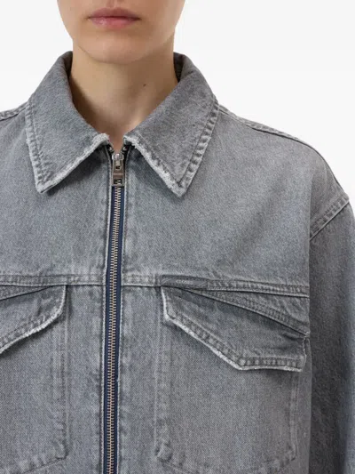 Closed Denim Shirt In Gray