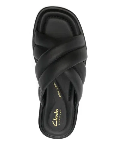 Clarks 35mm Alda Quilted Cross-strap Sandals