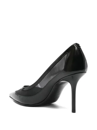 Jimmy Choo Love 85 Mesh-trimmed Patent-leather Pumps