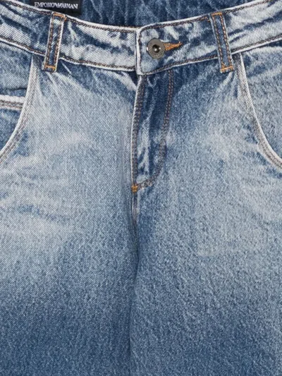 Emporio Armani Cotton Jeans In Blue
