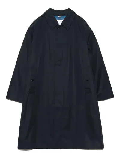 Nanamica Buttoned Coat In Blue