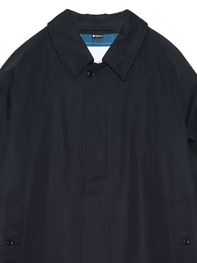 Nanamica Buttoned Coat In Blue