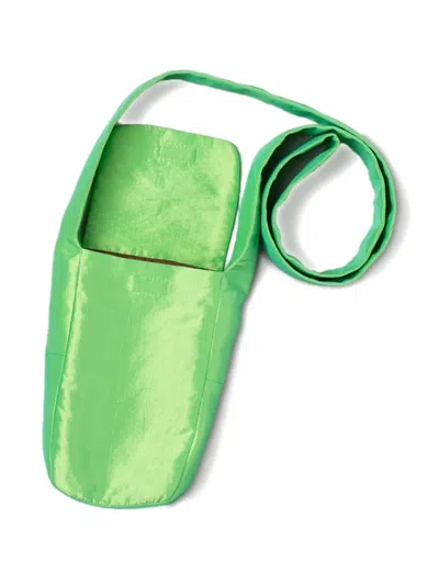 Coa Nyc Shoulder-strap Phone Holder In Green