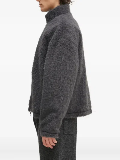 Mki Miyuki Zoku High-neck Zip-up Jacket In Black