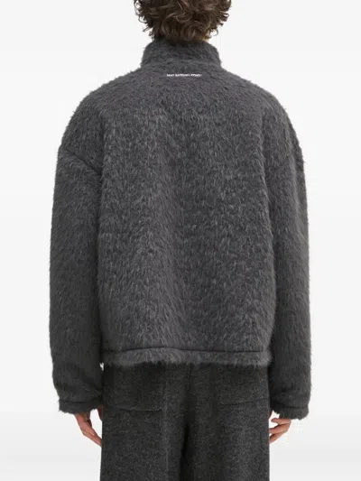 Mki Miyuki Zoku High-neck Zip-up Jacket In Black