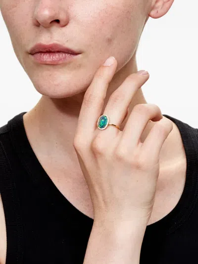 We By Whitebird 18k Recycled Gold Diana Opal And Diamond Ring