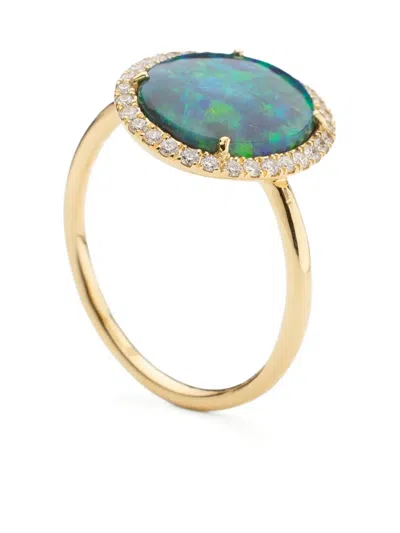 We By Whitebird 18k Recycled Gold Diana Opal And Diamond Ring