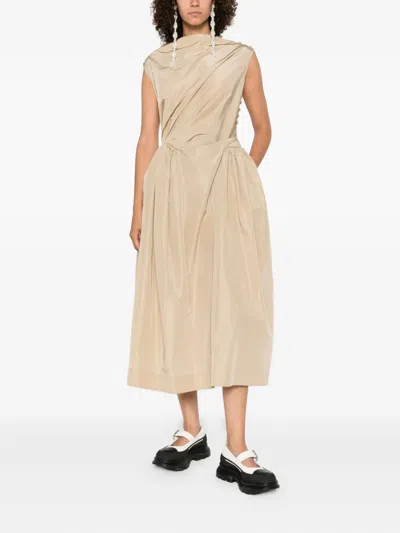 Simone Rocha Draped-detail Midi Dress