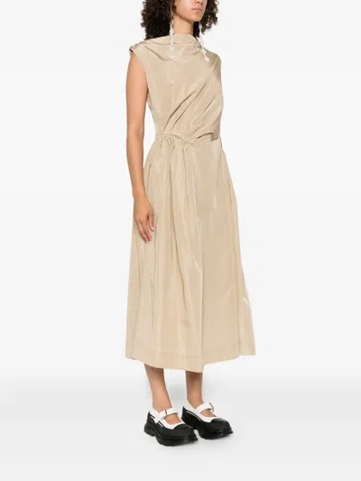 Simone Rocha Draped-detail Midi Dress