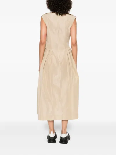 Simone Rocha Draped-detail Midi Dress