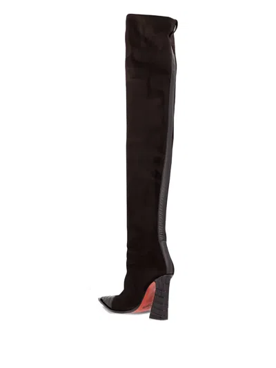 Sonora Pasilla Croc-detail Boots