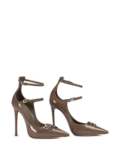 Le Silla 120mm Buckle-strap Pointed-toe Pumps