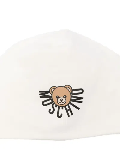 Moschino Teddy Bear-print Beanie In White