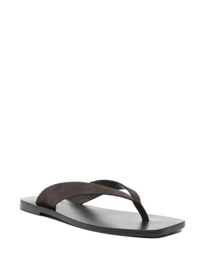 A.emery Kinto Flat Sandals In Brown