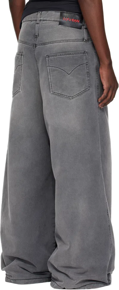 Lu'u Dan Gray Kriss Kross Jeans In Black
