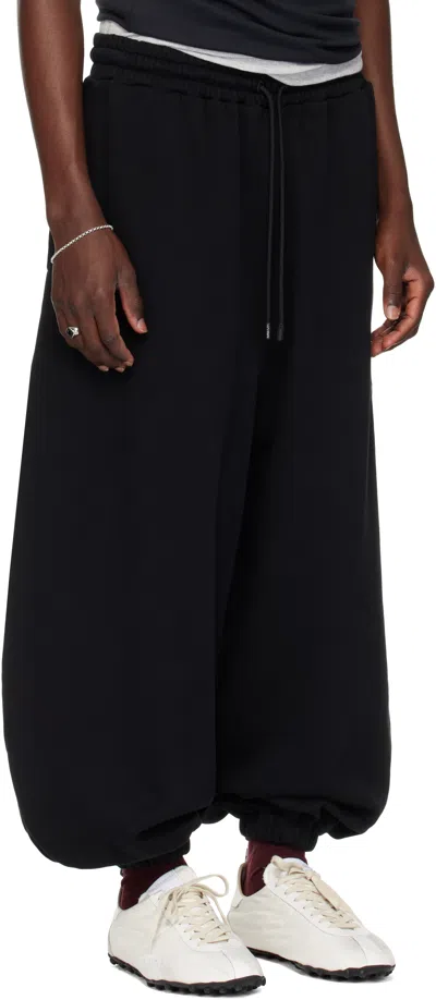 Lu'u Dan Black Baggy Bontan Sweatpants In Black