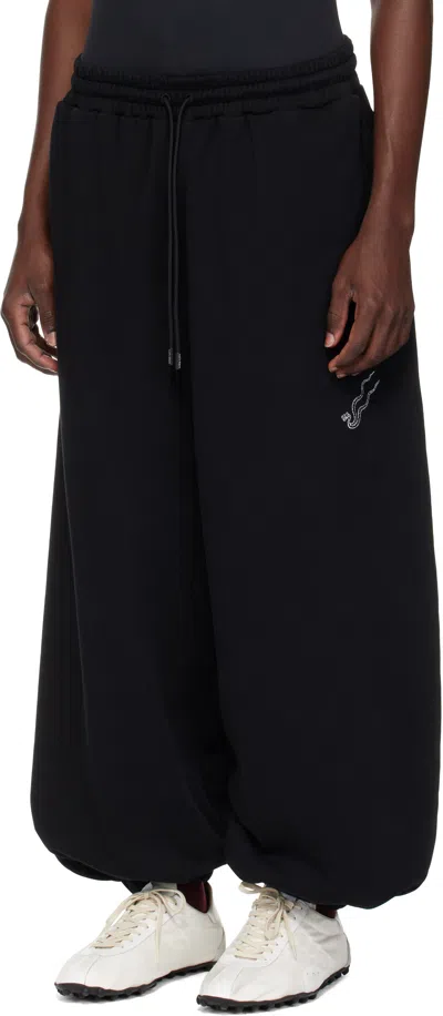 Lu'u Dan Black Baggy Bontan Sweatpants In Black