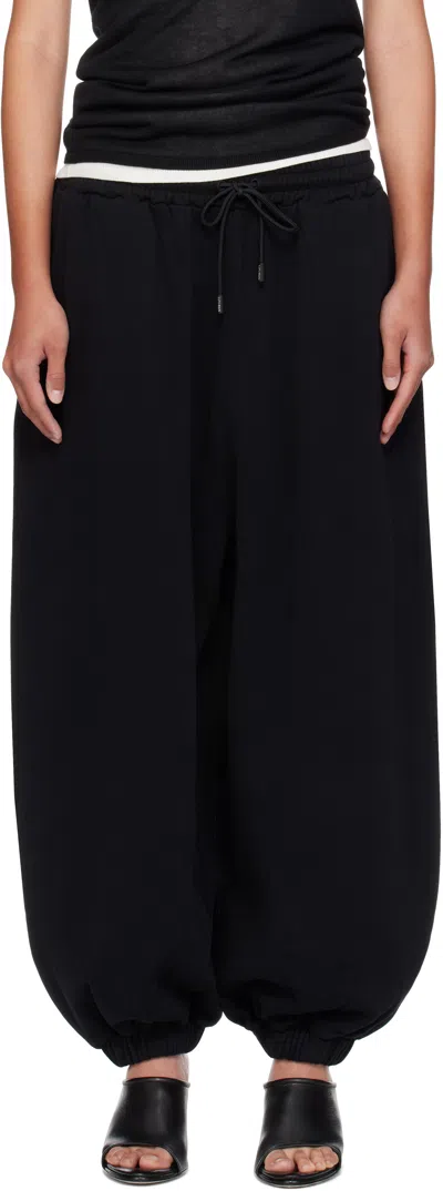 Lu'u Dan Black Baggy Bontan Lounge Pants