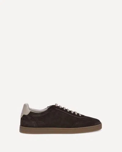 Brunello Cucinelli Dark Brown Leather Sneakers