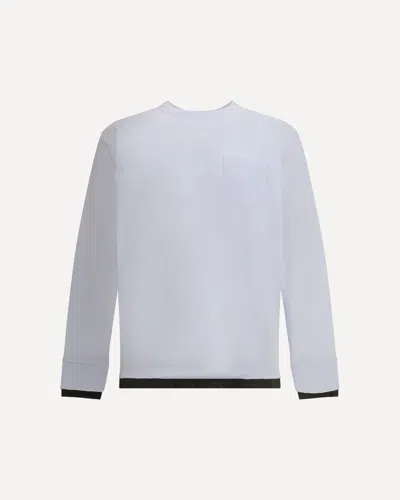 Sacai Cotton Long Sleeve Jersey In White
