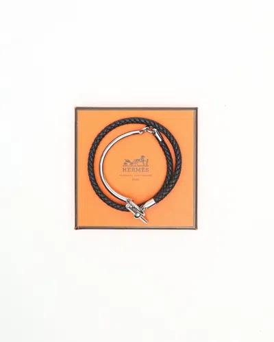 Pre-owned Hermes Hermès Glenan H Link Argo Bracelet