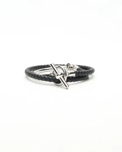 Pre-owned Hermes Hermès Glenan H Link Argo Bracelet
