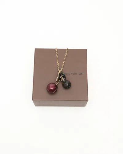 Pre-owned Louis Vuitton Lv Cherry Necklace
