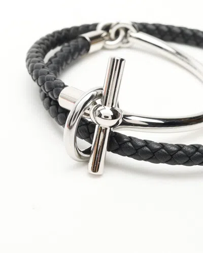 Pre-owned Hermes Hermès Glenan H Link Argo Bracelet