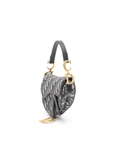 Dior Saddle Handbag Oblique Canvas Medium