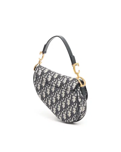 Dior Saddle Handbag Oblique Canvas Medium