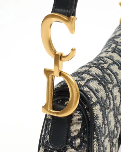 Dior Saddle Handbag Oblique Canvas Medium
