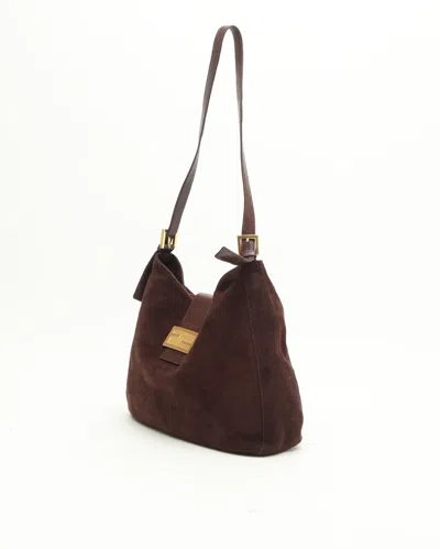 Fendi Suede Shoulder Bag