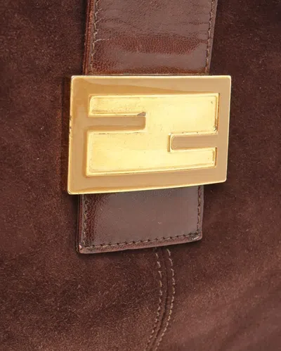 Fendi Suede Shoulder Bag