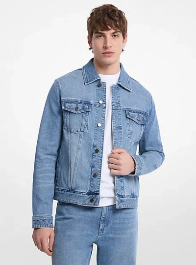 Michael Kors Denim Trucker Jacket In Blue