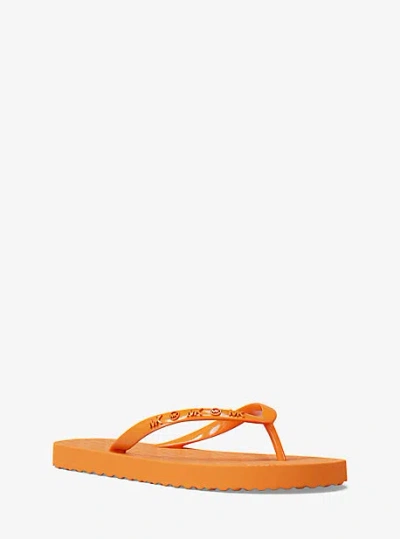 Michael Kors Signature Logo Flip Flops