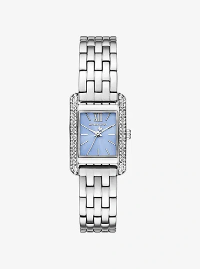 Michael Kors Mini Monroe Pavé Silver-tone Watch