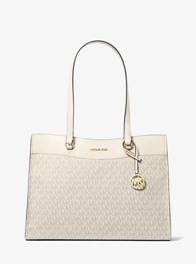 Michael Kors Jet Set Large Signature Logo Tote Bag