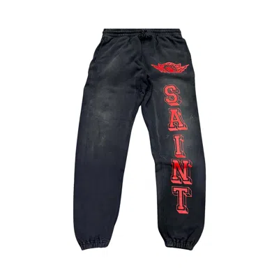 Pre-owned Saint Michael Angel Sweatpants 'black' | Men's Size Xl