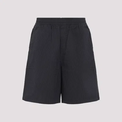 Carhartt Wip Embroidered Cotton Toland Short In Black